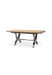 LOBERON - Tisch Grover silber/braun - silber/braun