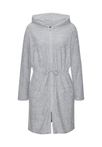 vivance dreams - Bademantel Cozy Mornings, Kapuze, für Damen - 665 GREY