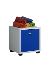 VCM. - Holzregal hängend | platzsparendes Regal | Maße: H. 34 x B. 31 x T. 30 cm | Elegantes Regal hängend | Aufbewahrungsregal | Bücherregal | Wandboard -  Benas-1 - Weiß