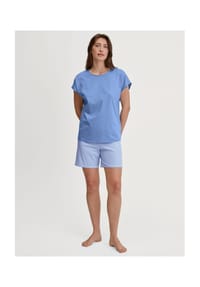 CALIDA - Damen Kurz-Pyjama Lovely Nights - hydrangea blue
