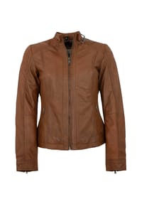 7eleven - Damen Lederjacke Lammnappa cognac - cognac
