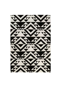 ACCESSORIZE - Kurzflorteppich Black Mellow - - schwarz weiß