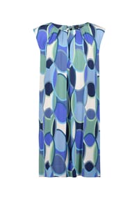 BETTY BARCLAY - Freizeitkleid mit Rundhalsausschnitt - Blau/Grün