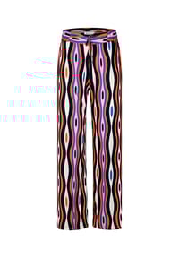 BICALLA - Palazzo Print - navy/rot