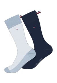 TOMMY HILFIGER - Socken, 2er Pack, geripptes Bündchen, für Herren - 001  DARK NAVY