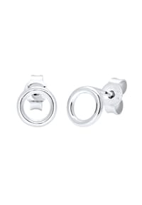 elli. - Ohrringe Basic Kreis Rund Geo Minimal 925 Sterling Silber - Gold