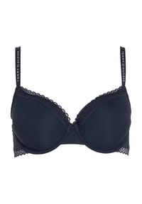 TOMMY HILFIGER - Th Tonal Logo Lace Bügel-BH, Spitze, für Damen - BDS BLACK