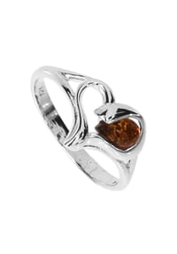 OSTSEE-SCHMUCK® - Ring , Herz , Silber 925/000 - silber