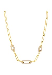 s.Oliver - Damen Halskette, Edelstahl - BEIGE