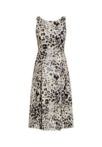 Vera Mont - Cocktailkleid mit Kellerfalten - Weiß/Schwarz