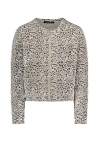 BETTY BARCLAY - Casual-Strickjacke mit aufgesetzten Taschen - Patch Grey/Beige