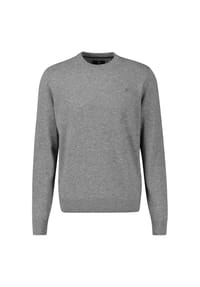 LERROS - Strickpullover in Großen Größen in Woll-Kaschmir-Mix - PLATINUM GREY MELANGE