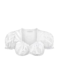 STOCKERPOINT - Dirndlbluse, Kurzarm, Herz-Ausschnitt, für Damen - WEISS