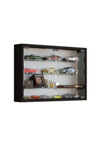 VCM. - Glasvitrine hängend | Vitrine Glas mit ESG-Sicherheitsglas | Maße ca H. 40 x B. 60 x T. 10 cm | Hängevitrine Glas | Modern und platzsparend | Glas Vitrinenschrank - Mandosa M - 