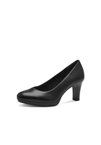 Tamaris - Pumps, Leder, Blockabsatz, für Damen - 001 BLACK