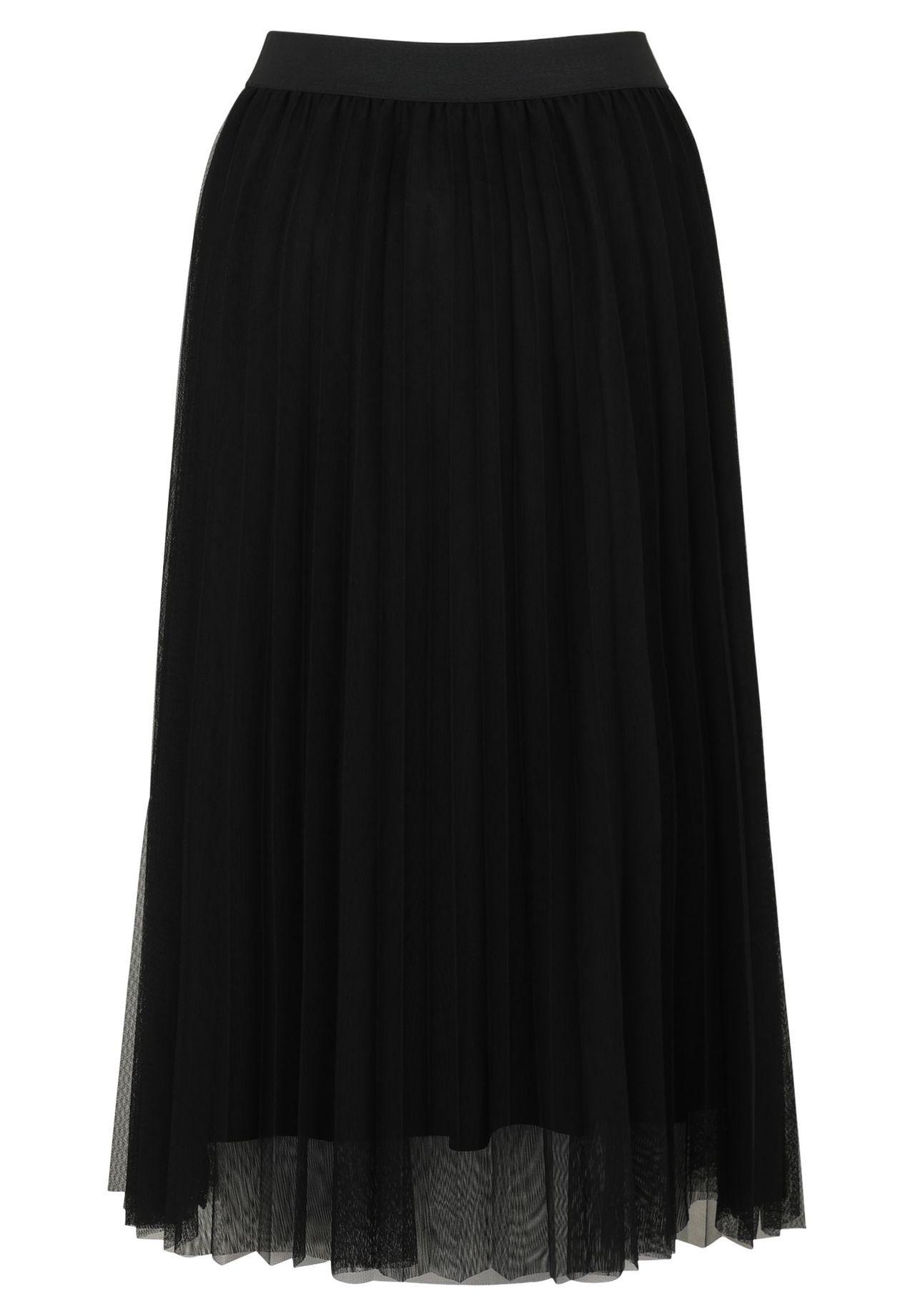 Betty & Co Midirock Mit Plissee, Schwarz, 42