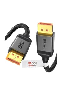 MANIKE - Zertifiziertes 80Gbps DP 2.1 DisplayPort-Kabel 2 m, 16K@60Hz, 8K@240Hz & 4K@540Hz UHD-Gaming-Kabel - 