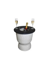 COOTAB COOLER TABLE - Beistelltisch mit Acryl-Kühler Paris 43 cm - Champagner