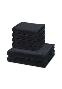 Cawö 4 X Handtuch 2 X Duschtuch im Set Lifestyle - Lifestyle - Anthrazit