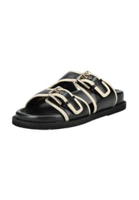 Copenhagen|shoes - Leder Pantoletten - Schwarz/Weiß