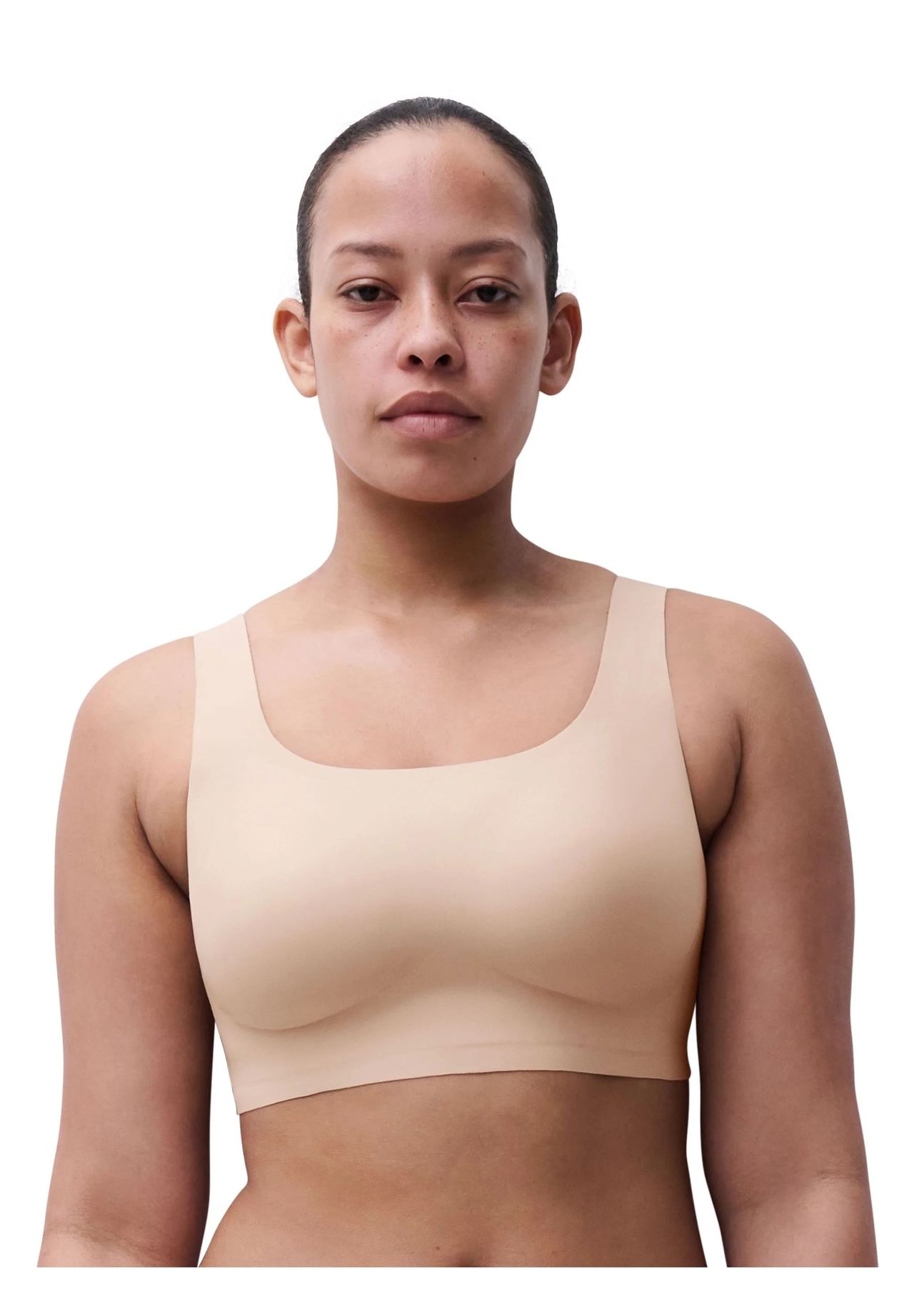 Chantelle Bralette Soft Stretch Power, Rundhals, Breite TräGer, FüR Damen, Beige, Xl