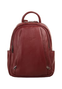Samantha Look - Rucksack Echt Leder, Made In Italy - rot