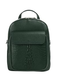 Cluty - Rucksack Echt Leder, Made In Italy - blau