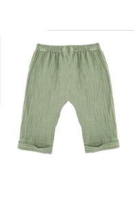 maximo® - GOTS BABY-Krempelhose Musselinstoff - altrosa