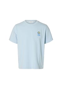SELECTED - T-Shirt, Baumwolle, für Herren - 178372 EGRET