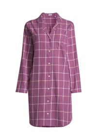 seidensticker - Nachthemd Classic Flanell - Mauve shadow