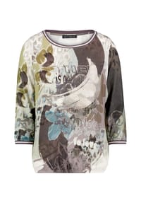 BETTY BARCLAY - Casual-Shirt mit Tunnelzug - Grey/Petrol