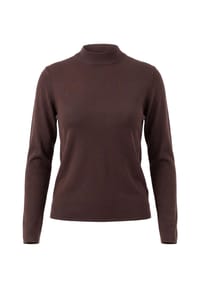 zero - Feinstrickpullover mit Stehkragen - Black Beauty