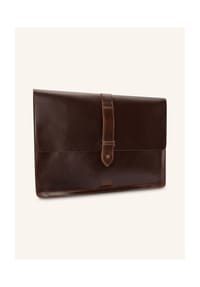 BUCKLE & SEAM - Leder Laptoptasche ASPEN, wasserdicht - Schwarz