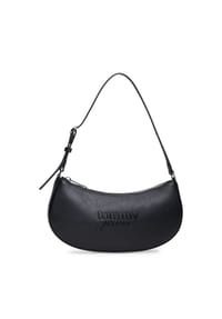 TOMMY Jeans - Schultertasche, Kunstleder, Reißverschluss - BDS BLACK