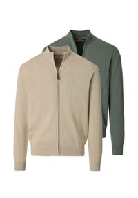 redmond - Strickjacke 2er Pack Basic - Schwarz