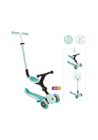 GLOBBER - GO-UP ACTIVE LIGHTS mint-dunkelmint, mit Leuchtrollen - mint