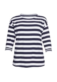 sheego - Ringelshirt - marine