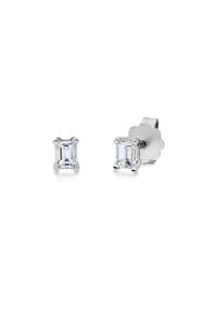 MONCARA - Damen Ohrstecker, 585er Weißgold, 2 Diamanten Emerald-Cut zus. ca. 0,50 Karat - Weißgold