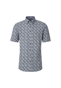 CASAMODA - Freizeithemd, Comfort Fit, Kurzarm, Button-Down-Kragen, für Herren - 102 BLAU