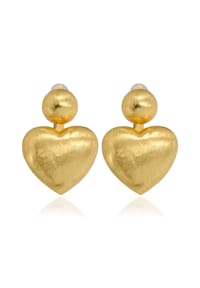 FILIPPA FIRENZE - Ohrclips Rubacuori in tollem Herz-Design - Gold