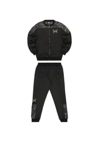 TAPOUT® - Herren Trainingsanzug normale Passform ROOTS TAPTRACK - Black/Green/Grey
