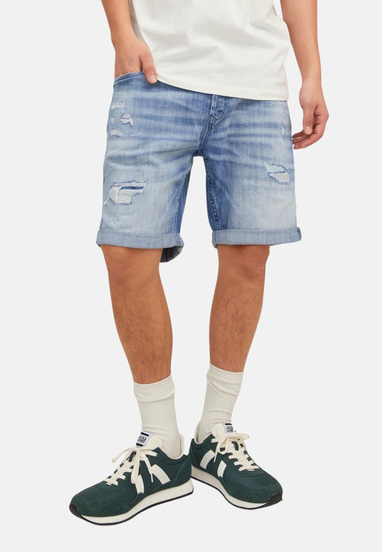 JACK & JONES Jeans-Shorts Rick Blair kurze Hose mit Münztasche  