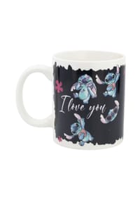 Disney - Disney Stitch 325 ml Keramikbecher in Geschenkbox mit Charakterdesign - Mehrfarbig 10,2x8,5x11,1 cm