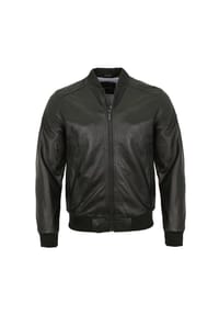 bugatti - Herren Lederjacke Blouson Lammnappa schwarz - schwarz