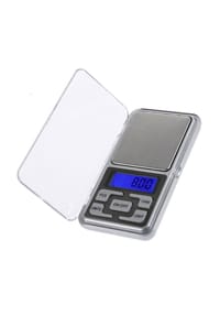 COFI - Digitale Präzisionswaage 500g / 0,1g - Feinwaage mit LCD-Display - Silber 12 x 6,5 x 2 cm