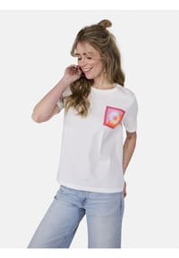 LIEBLINGSSTÜCK - Damen T-Shirt aus Baumwolle CoraL - 110 OFFWHITE