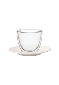Villeroy & Boch Café au Lait-Set Manufacture Rock 250 ml weiß - MANUFACTURE ROCK - weiß