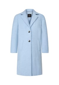 zero - Mantel in der Wolloptik - Soft Chambray