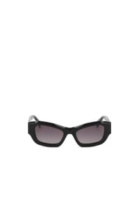 Kazar - Schwarze Brille mit goldenen Monogrammen - Schwarz