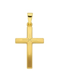 Adelia's - Damen Gold Schmuck 333 Gold Kreuz Anhänger - gold